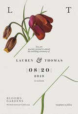 Tulips in bloom - Wedding Invitation